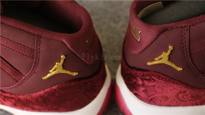 Authentic Air Jordan 11 Velvet Night Maroon High